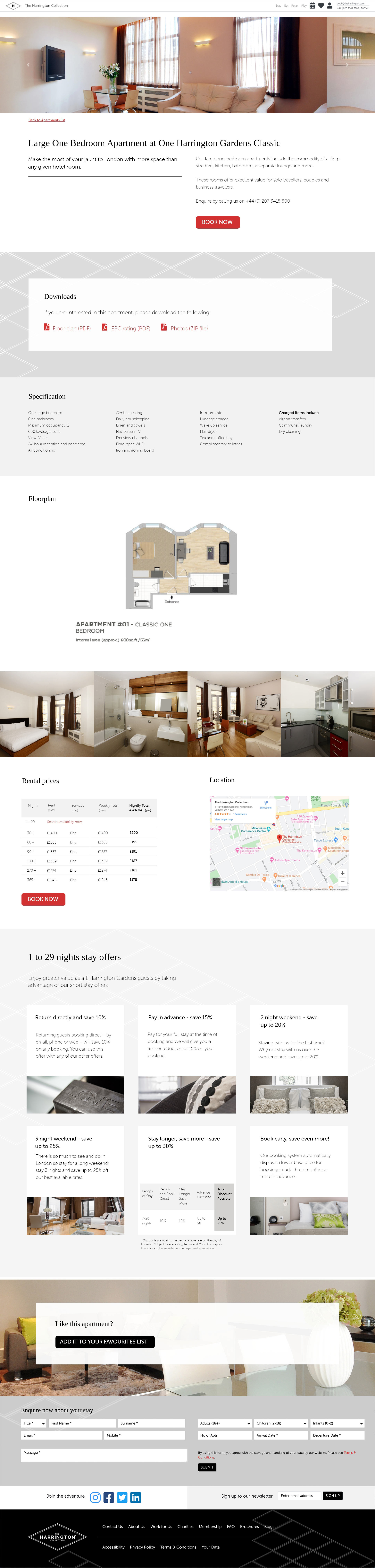 Apartment page