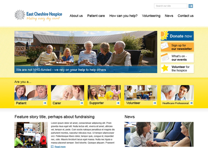 Yellow home page